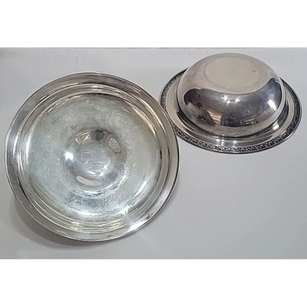 VTG International Silver Camelot Covered Vegetable Bowl Silverplate 6162 w Lid
